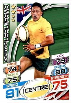 2015 Topps Rugby Attax #21 Christian Leali'ifano Front